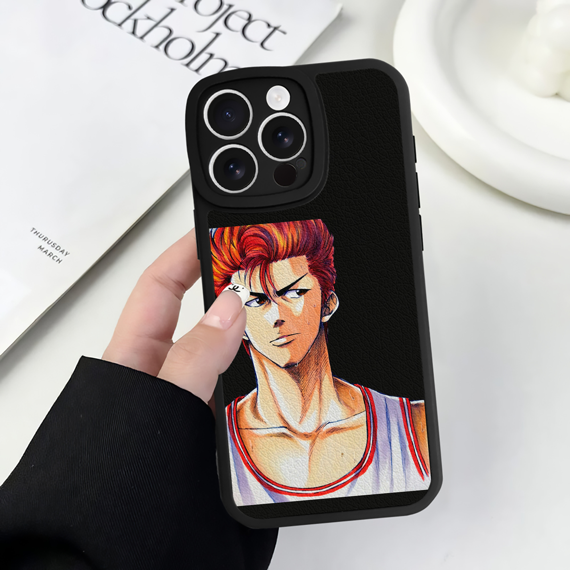 （画像用） SLAM DUNK／スラムダンク 【iPhone 16シリーズ対応】シリコンスマホケース（レザー調） 材質：シリコン